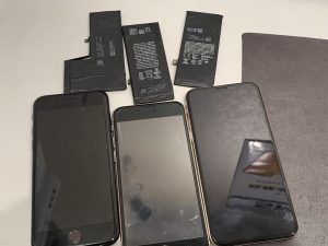 【iPhone3台!バッテリ交換修理】堺市よりご来店のお客様!☆