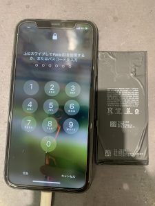 iPhone11のバッテリー交換