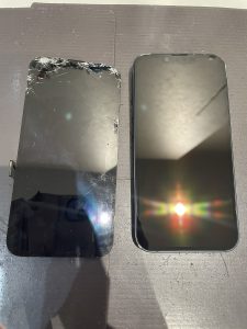 落として車に踏まれてしまったiPhone14