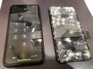 【iPhone11　画面交換修理】柏原市大正よりご来店♪