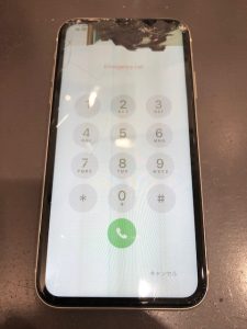 【画面割れでfaceIDが使えない!?】八尾市東山本町よりご来店♪