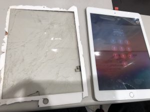 iPad６ガラス割れ交換修理／タブレット修理ならアリオ八尾２階で！