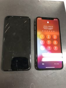 iPhoneXS画面液晶交換修理/八尾市で修理するならアリオ八尾の修理店