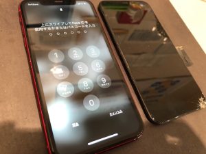 【液晶破損で半分見えない!?】柏原市本郷よりご来店♪