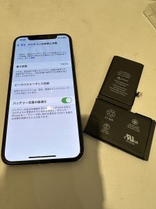 【iPhoneX バッテリー交換修理】藤井寺市よりご来店のお客様!☆彡